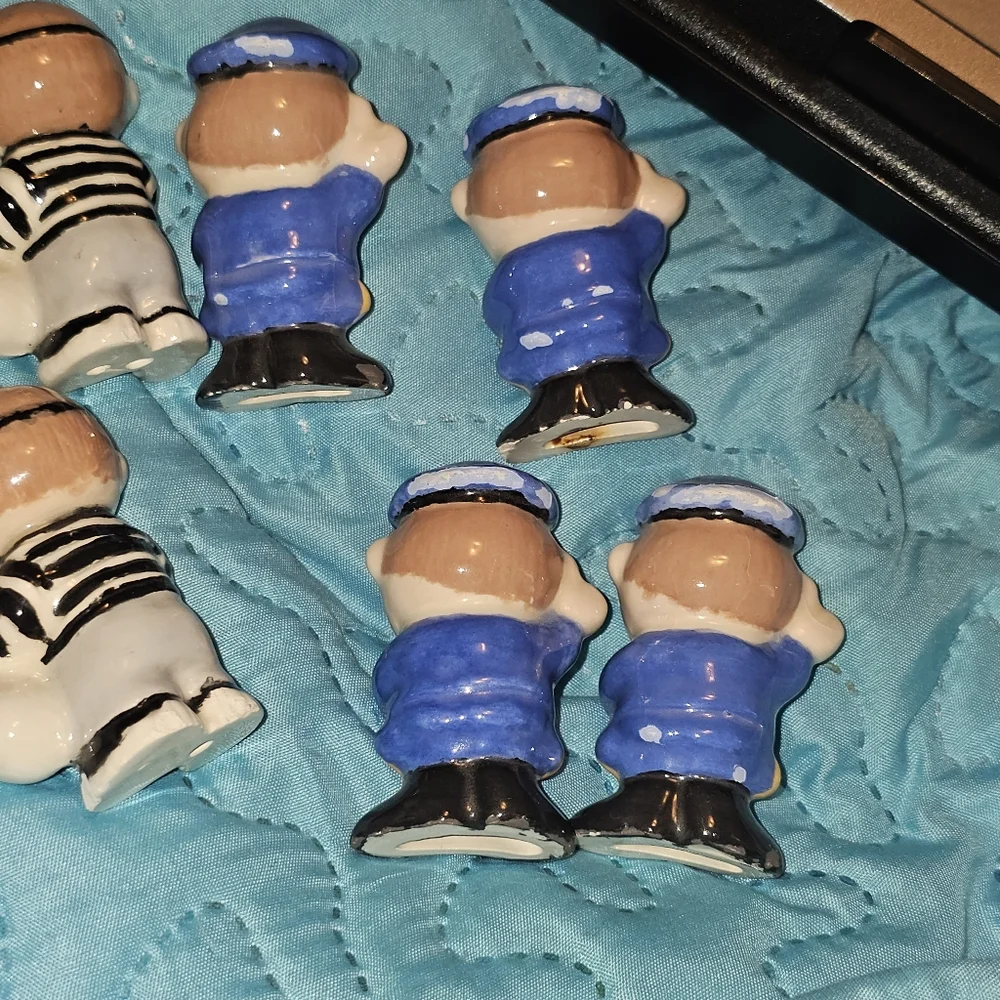Vintage Duncan Ceramic Products Tic Tac Toe Game Cops and Robbers 1973 - Picture 14 of 15